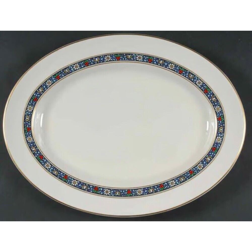 Vintage Pickard Grandeurby China Co Large Platter 12”x 9” Great Condition